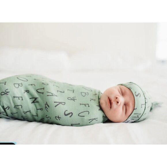 Copper Pearl Swaddle and Hat Set - Poe - Picture 2 of 2